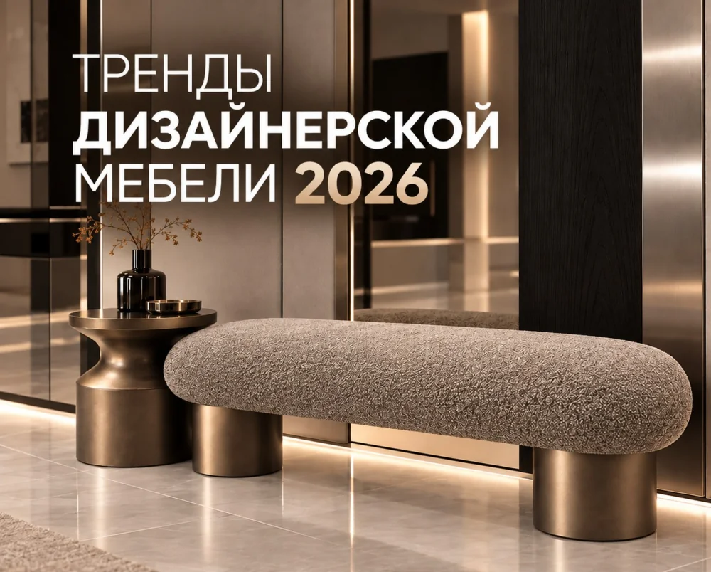 Тренды дизайнерской мебели 2026